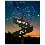 Love Anniversary Poster -- Poster/ 8''x10'' -- Thomas & Linda