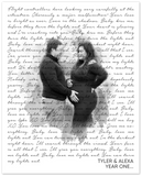 Lyrics -- Tyler & Alexa: Year One -- Poster 8x10 -- Gelato