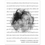 Lyrics Song -- Poster/ 8''x10'' -- Tommy & Vanessa
