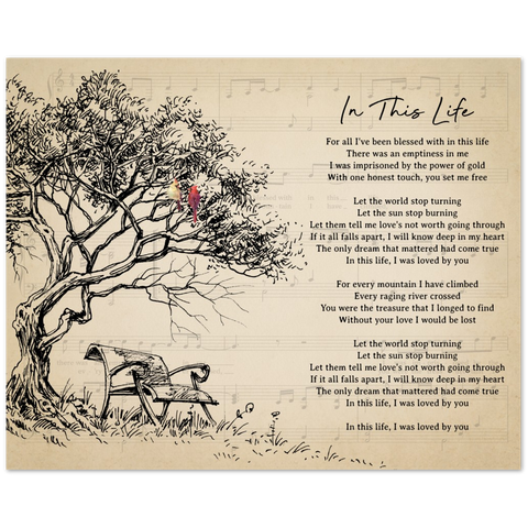 Gelato Poster 20x16 - In This Life - Collin Raye Lyrics