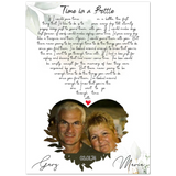Lyrics -- Maria & Gary 3/1/74 -- 5x7 -- Gelato