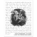 Music Lyrics Song -- Poster/ 8''x10'' -- Glen & Andreanna