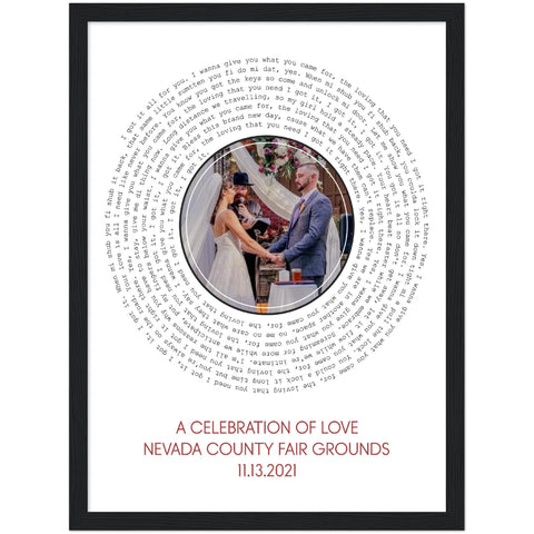 Gelato Black Framed 12x16 Poster - A Celebration of Love - Nevada county Fair Grounds