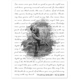 Lyrics --  Tyler & Shelby 10/12/2019 -- 5x7 -- Gelato