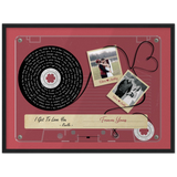 Lyrics Cassettes-Tape Prints -- Black Framed 18”x24” -- Chris & Ashley