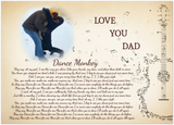 Daddy Family Prints -- Unframed  5''x 7'' -- LOVE YOU DAD