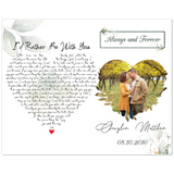 Lyrics Song --  Poster/ 8''x 10''  -- Matthew & Cherylin 08.10.2010