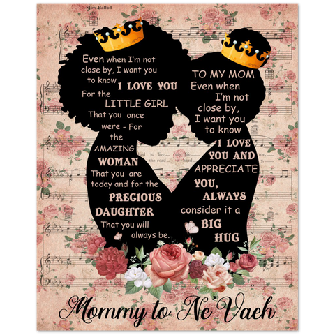 Poster -- Mommy to Ne’Vaeh -- Poster 8x10 -- Gelato