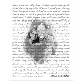 Lyrics Song -- Poster/ 8''x10'' -- Jana & Kenny
