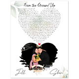 Lyrics Song -- Poster 30"x40" -- Jill & Shari