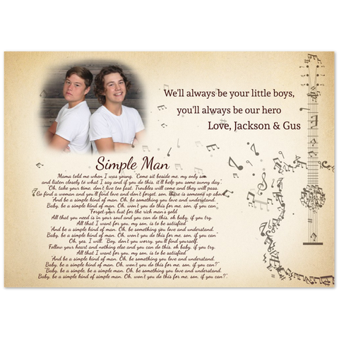 Daddy Family Prints -- poster/ 20''x28'' -- Jackson & Gus