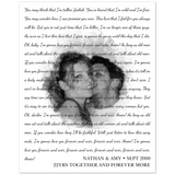 Lyrics Song -- Poster/ 16''x20'' -- Nathan & Amy Sept 2000
