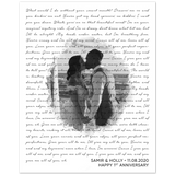 Music Lyrics Song -- Poster/ 8''x10'' -- Samir & Holly
