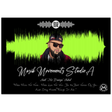 Lyrics Song -- Poster/ 28''x40'' -- Muzik Movementz Studio A