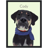 Gelato Matte Black Framed Poster 12x16 - Cody Dog 2.6