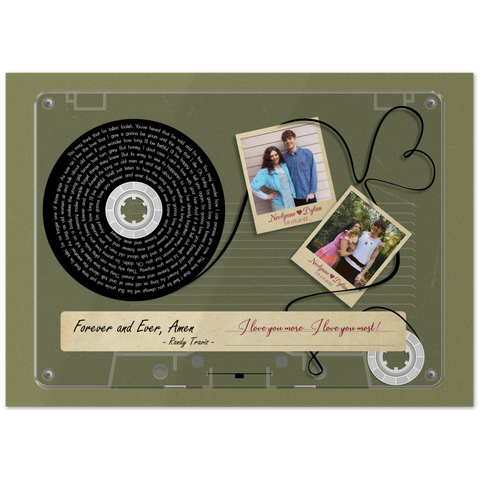 Cassettes-Tape Prints --  Unframed 20''x28'' -- Nevlynne & Dylan