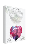 Lyrics -- Jeff & Selina 06.29.2020 -- Canvas  8"x10" -- gelato