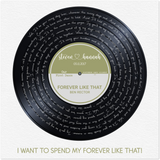 Vi.nyl Record -- Steven and Hannah -- Unframed Square/ 12''x12'' -- Gelato