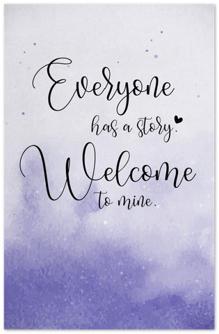 Poster -- Everyone has a story --  11''x17'' -- Gelato