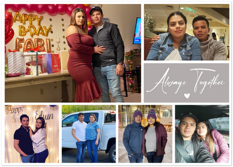 Photos Collages -- 5''x 7'' -- Always together -- gelato