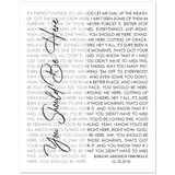 Music Lyrics Song -- Poster/ 8''x 10'' -- Kimani Abiodun Omowale