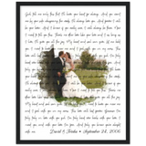 Lyrrics -- David & Trisha -- Black frame 16x20 -- Gelato