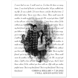 Lyrics -- Chris & Hillary 7/20/2022 -- 5x7 -- Gelato