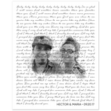 Love Anniversary Print -- Poster/ 8''x10'' -- Hector & Maria