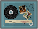 Cassettes-Tape Prints -- Black Framed 18”x24” -- Zack and Amanda
