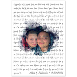 Lyrics -- Alina & Naherobic 9/29/2021 -- 5x7 -- Gelato