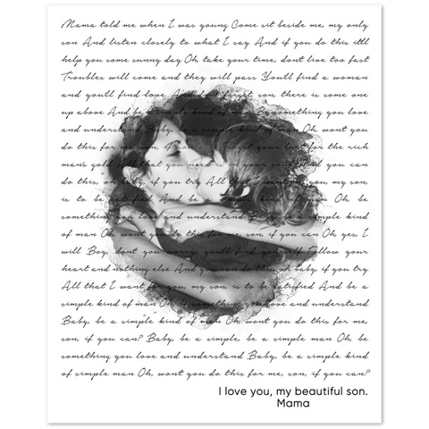 Simple Man - Love Mama - Gelato 8x10 - 1.3