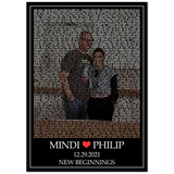 Lyrics -- Mindi & Philip 12.29.2021 -- 20x28 -- Gelato