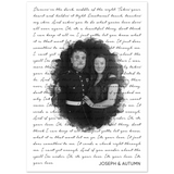 Lyrics -- Joseph & Autumn -- 20x28 -- Gelato