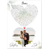 Lyrics -- Ashley & Zach 10.09.21 -- 20x28 -- Gelato