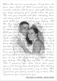Music Song Lyrics -- 28''x40'' -- Melissa & Daniel -- gelato
