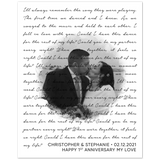 Lyrics -- Christopher & Stephanie 02.12.2021 -- 8x10 -- Gelato