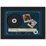 Cassette -- Corban & kaitlyn 07.10.2018 -- Black framed 5x7 -- Gelato