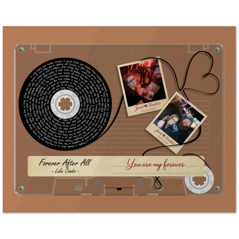 Gelato Poster 20x16 - Forever after all - Jarid & Heather