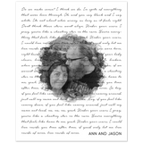 Lyrics -- Ann and Jason -- 8''x10'' -- Gelato