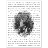 Music Lyrics Song -- Poster 30"x40" -- Chance and Maddy
