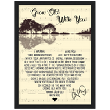 Grow Old With You -- 3 -- Black frame 12x16 -- Gelato