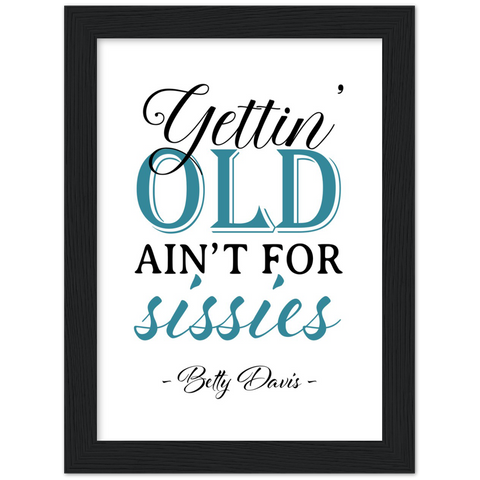 Your Own Prints -- Black Framed poster / 6”x8” -- Betty Davis