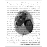 Lyrics -- Ray & Diana November 9, 2021 -- 8x10 -- Gelato