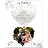 Music Lyrics Song -- Poster/ 8''x 10'' -- Christine & Ed