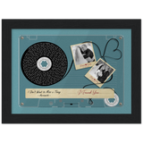 Cassette -- Dave & Erin 10.24.2021 -- Black framed 6x8 -- Gelato