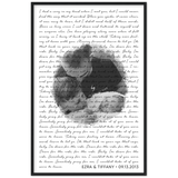 Lyrics -- Ezra & Tiffany 09-13-2013 -- Black framed 24x36