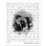 Lyrics --  Jack & Dayli  6.27.21 -- Poster 8x10 -- Gelato
