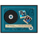 Cassette -- Tazz & Justin 12/16/2017 -- Black framed 18x24 -- Gelato