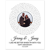 Vinyl -- Jenny & Jeremy 11.01.2019 -- 8x10 -- Gelato