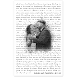 Music Lyrics Song -- Poster/ 11''x17'' --  Shelby and Cameron